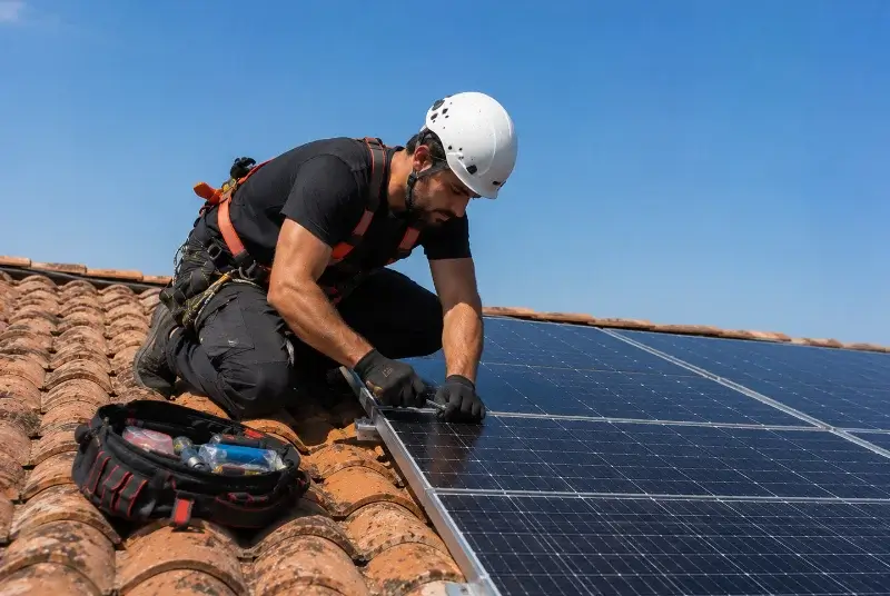 Maintenance et monitoring de panneaux solaires à Saint-Mariens